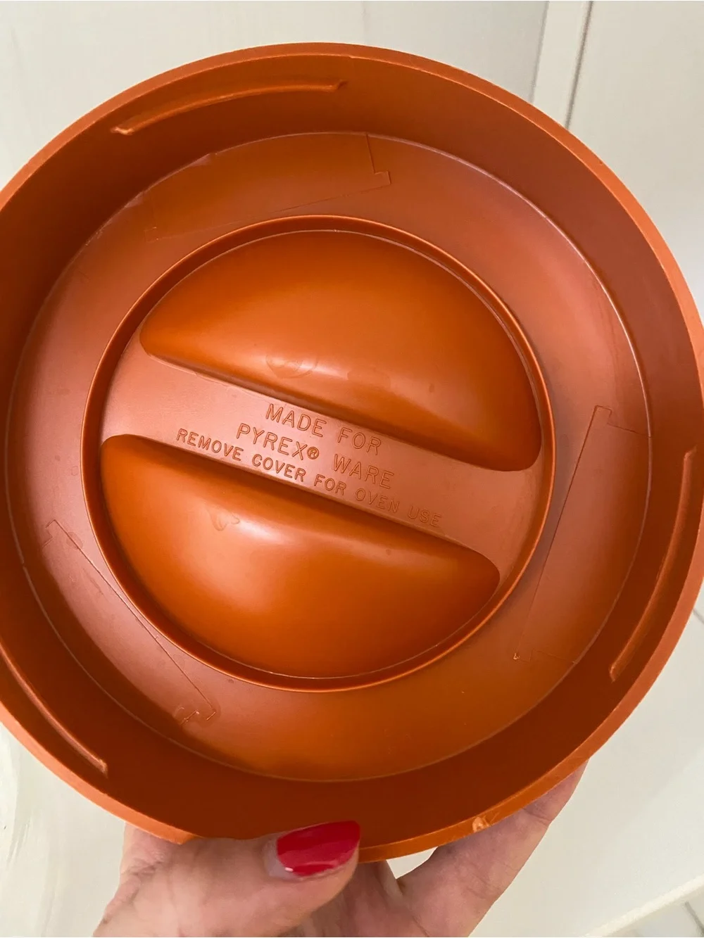 Retro Orange Wheat Glass Storage Jar